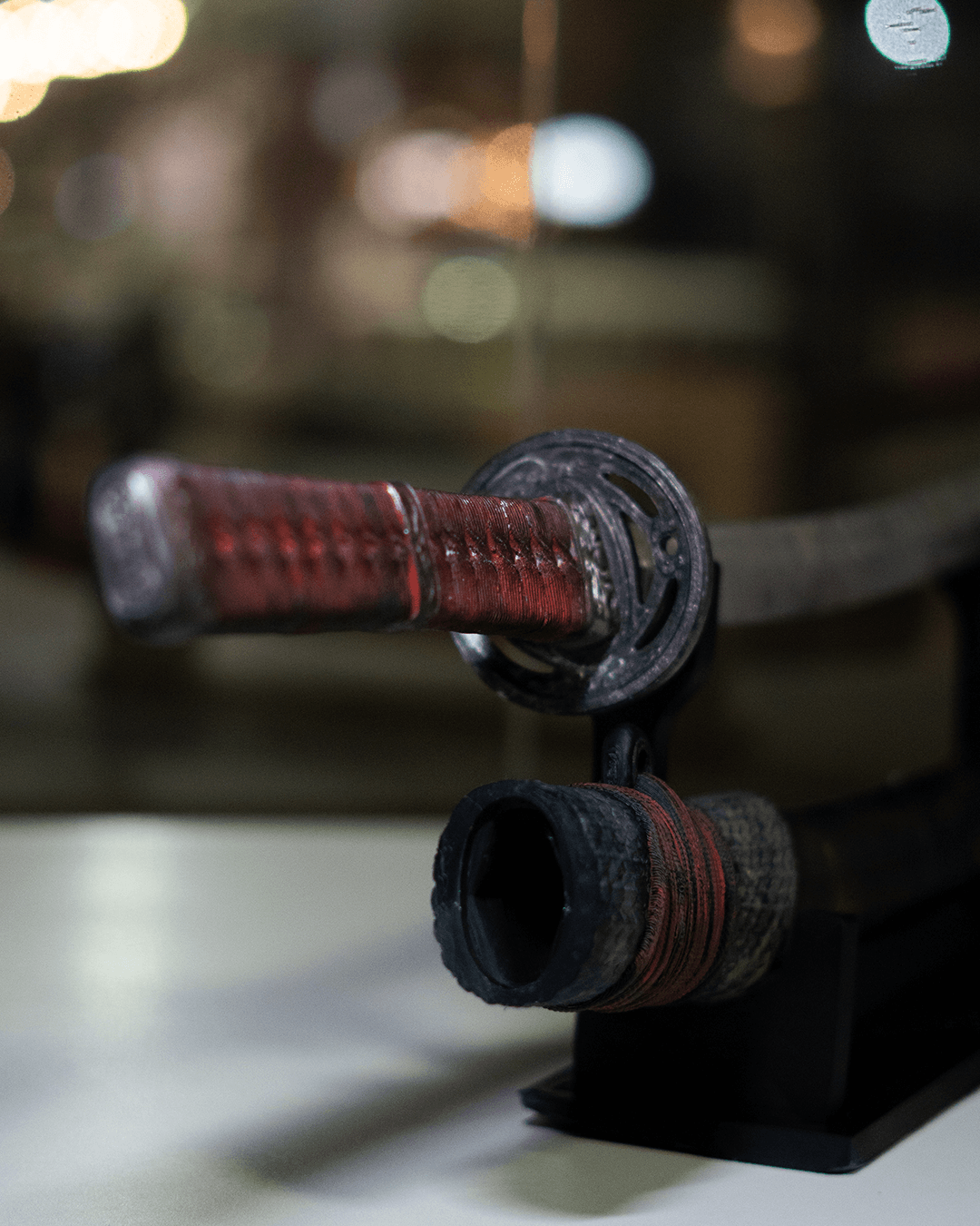 Katana decorativa stampata in 3D con fodero