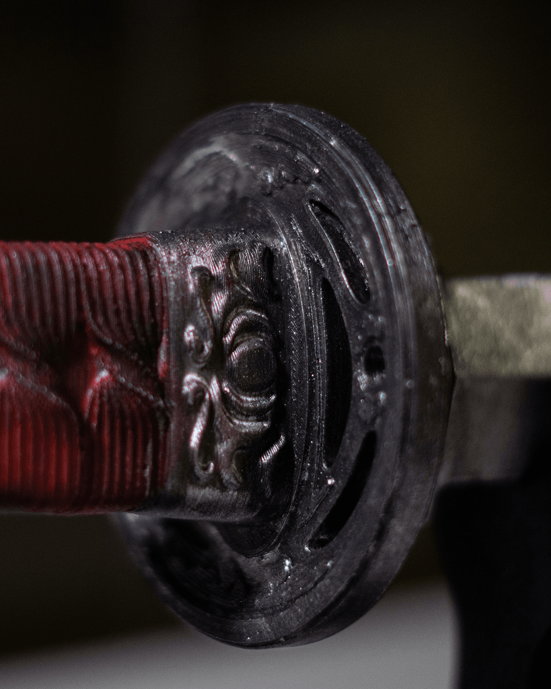 Katana decorativa stampata in 3D con fodero