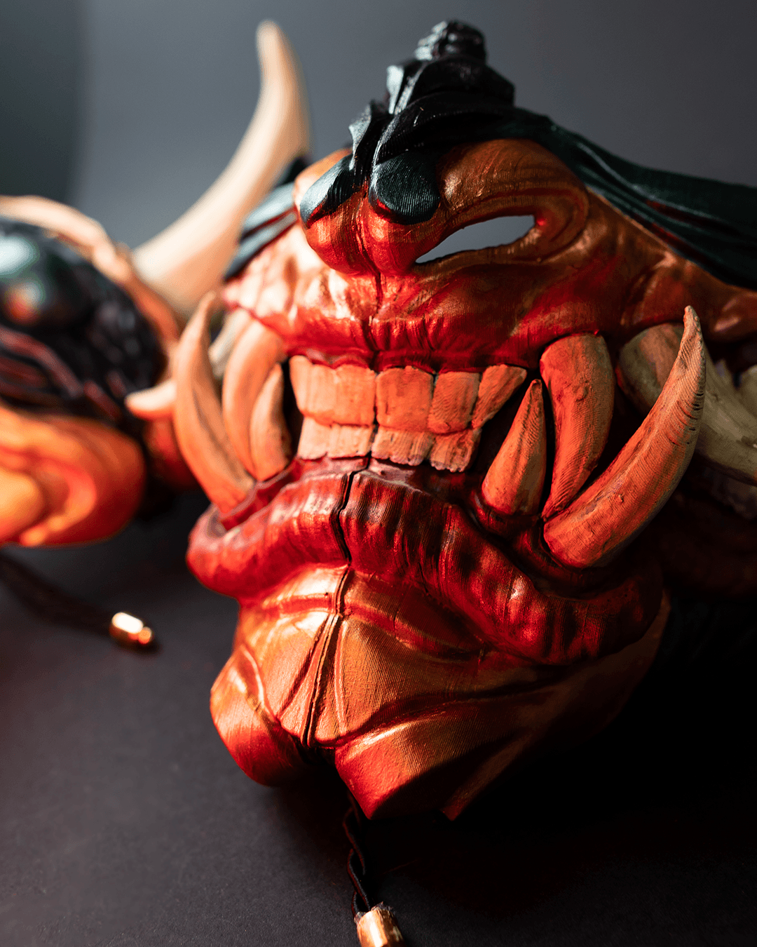 Maschera oni giapponese stampata in 3D