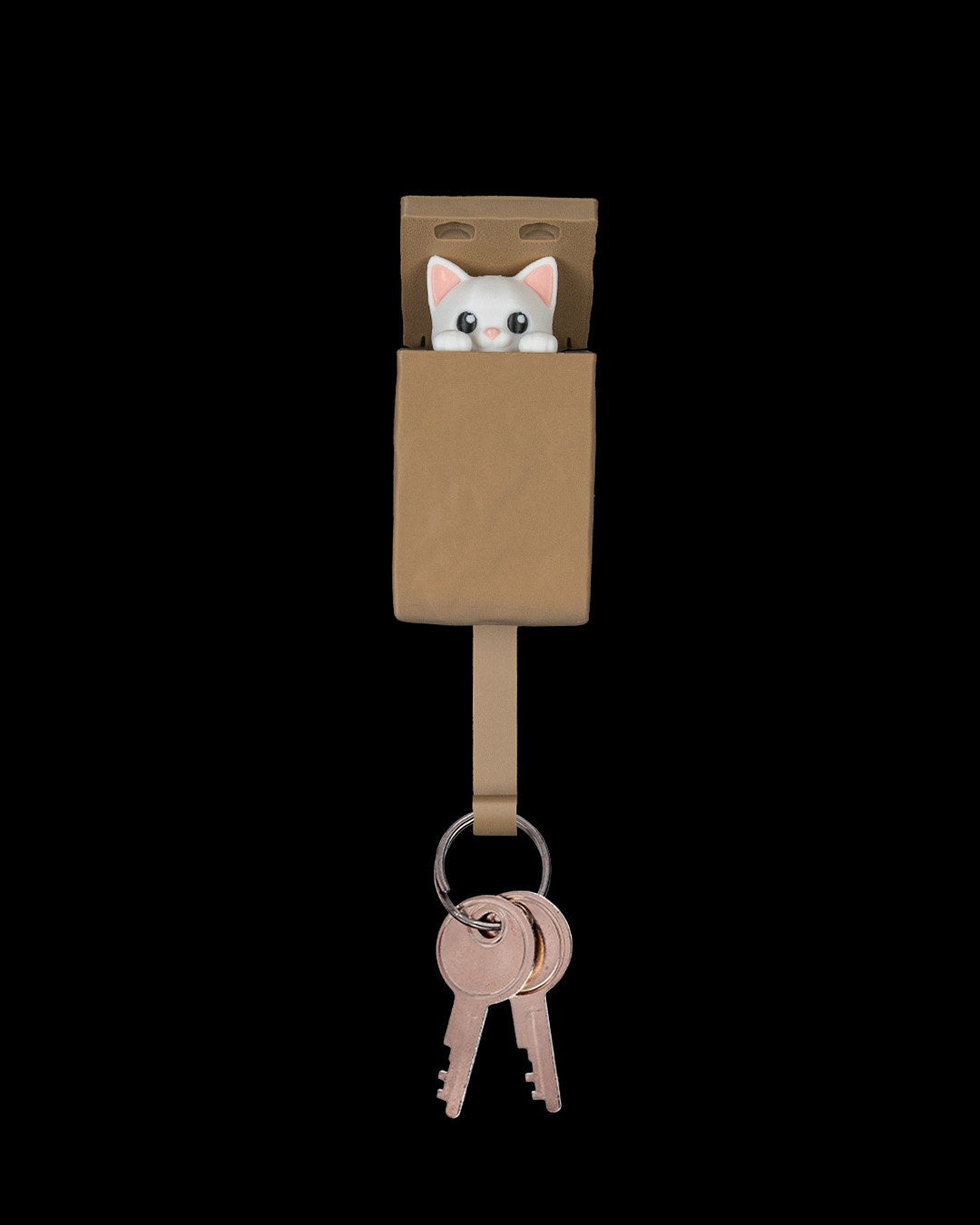 Portachiavi gattino nella scatola