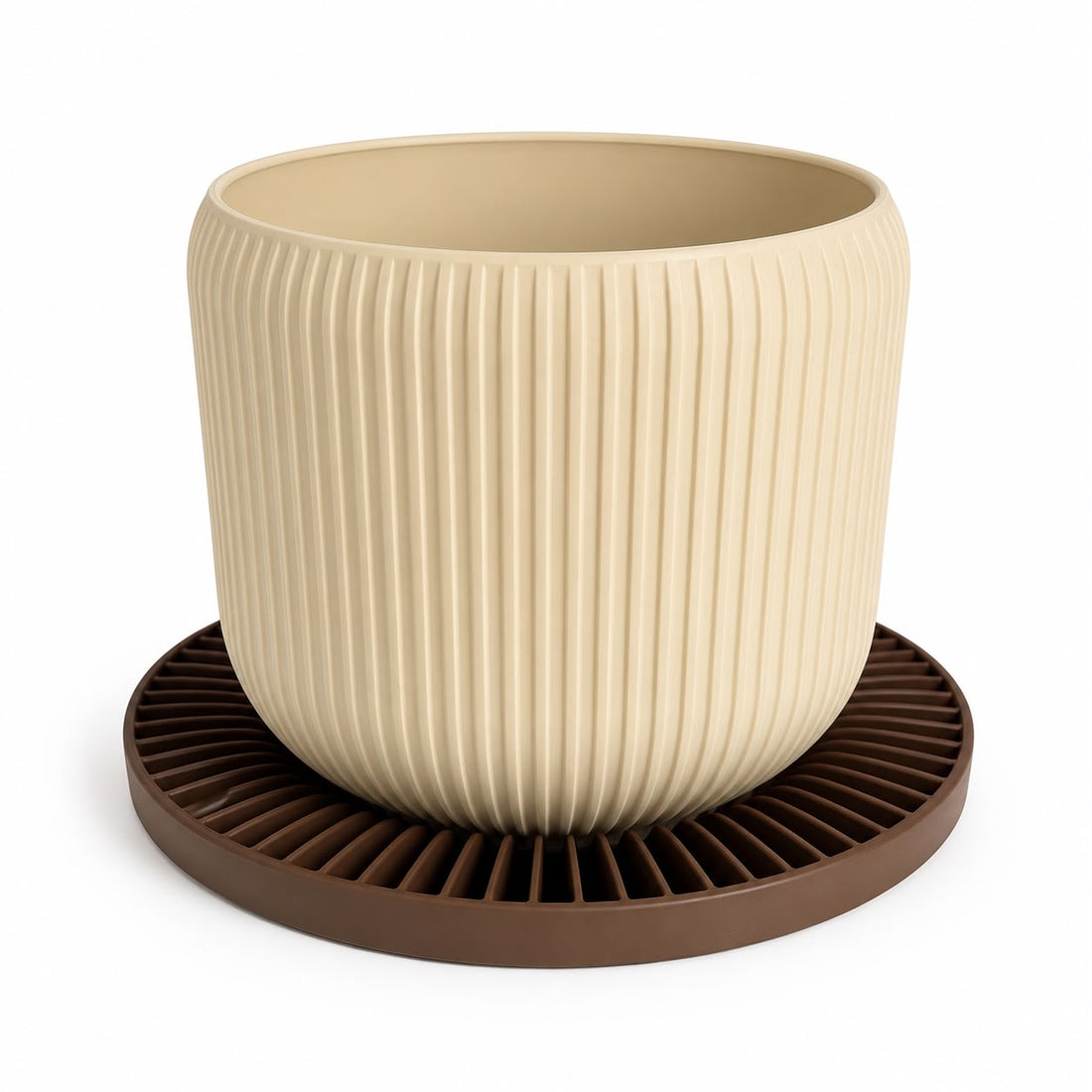 Vaso per Piante con Sottovaso Integrato – 3D