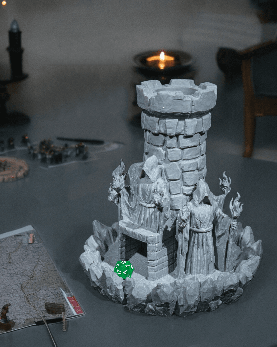 Torre dei dadi del mago stampata in 3D