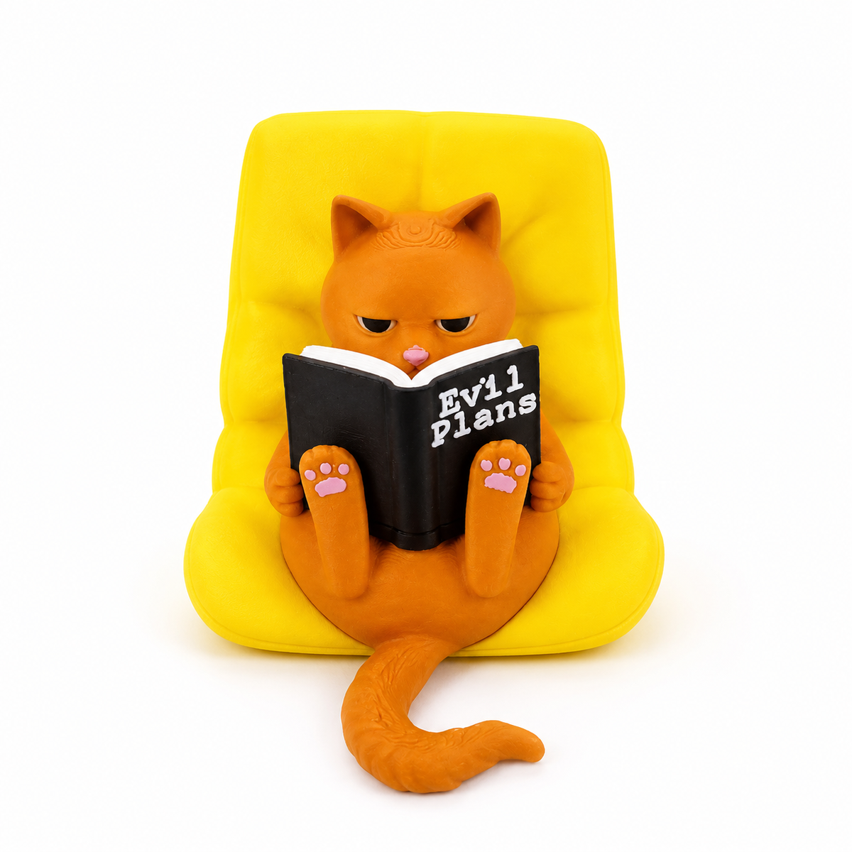 Gatto Evil Plans – Statuetta Decorativa Divertente