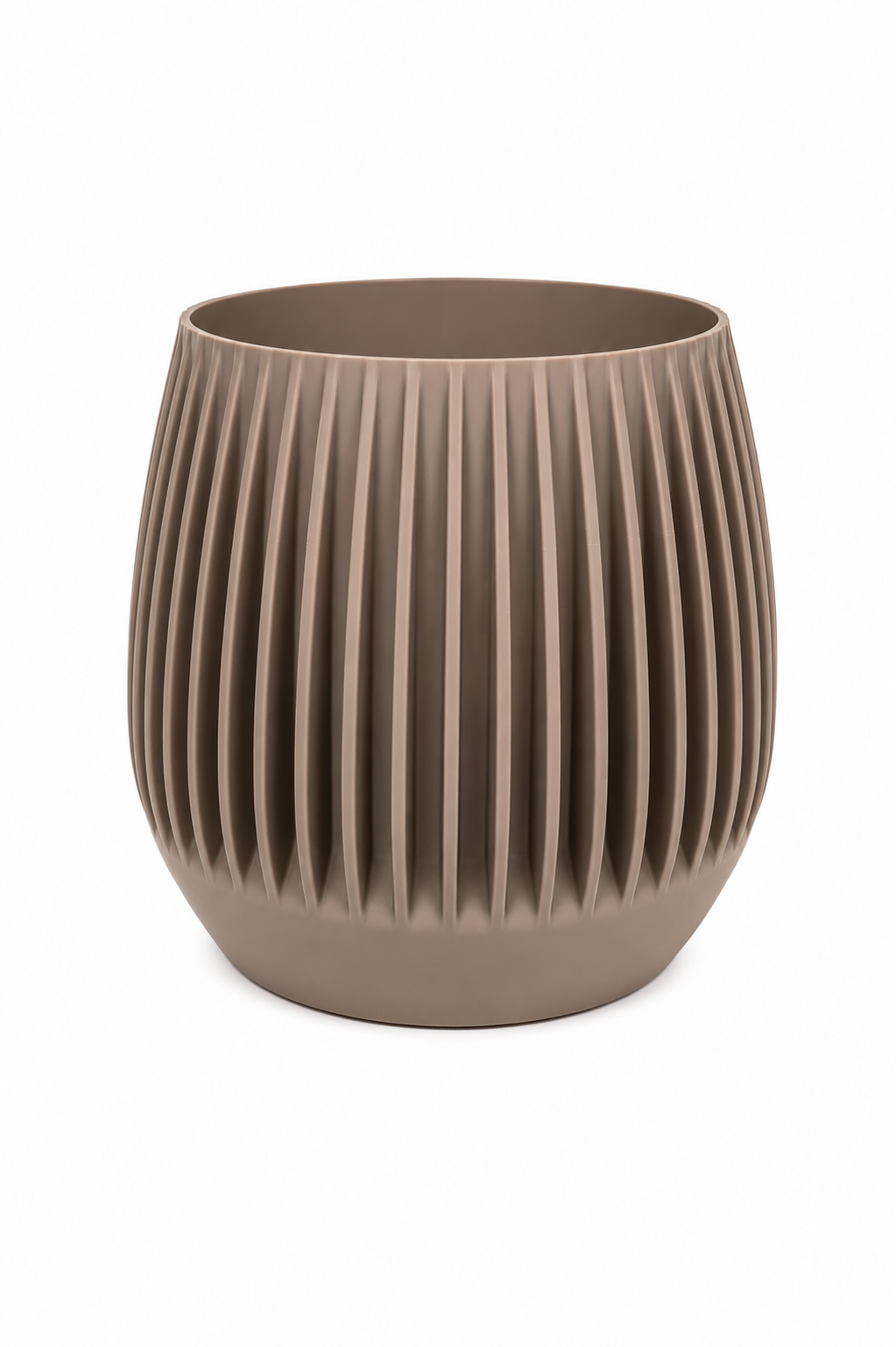 Vaso per Piante con Fondo Rimovibile – Scanalature Verticali