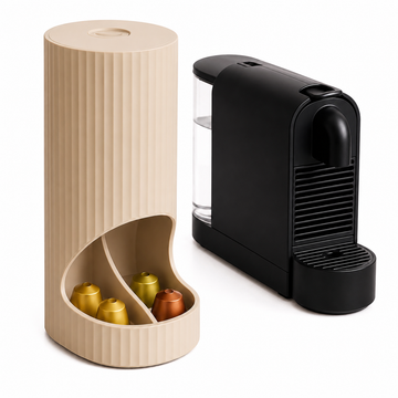 Porta Capsule Caffè – Design Cilindrico con Scanalature