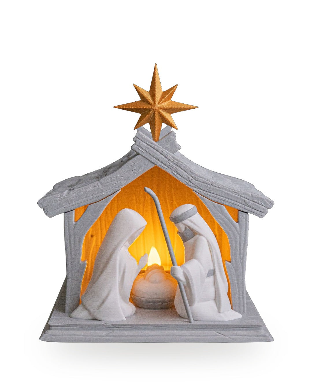 Lampada Presepe Illuminato con Candela LED