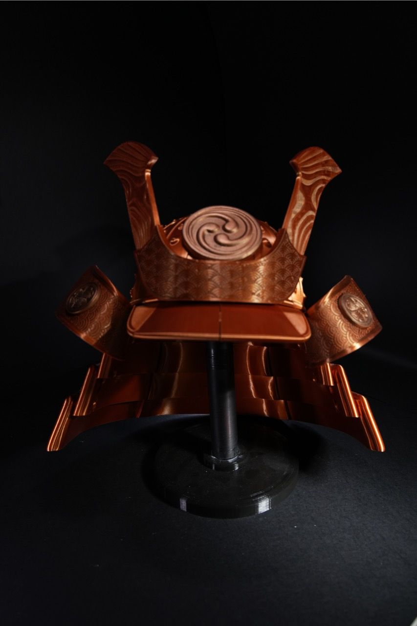 Elmo samurai kabuto stampato in 3D