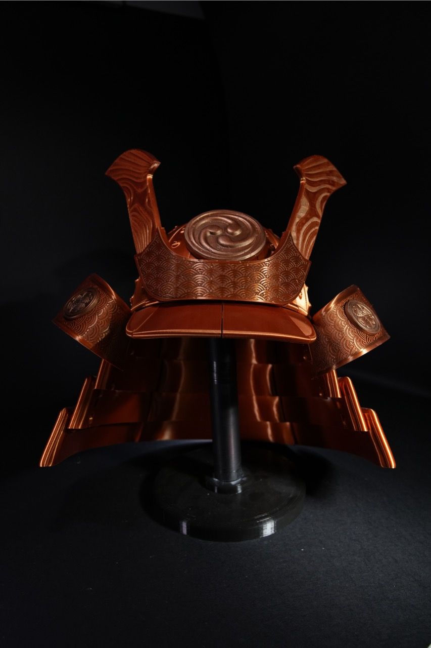Elmo samurai kabuto stampato in 3D