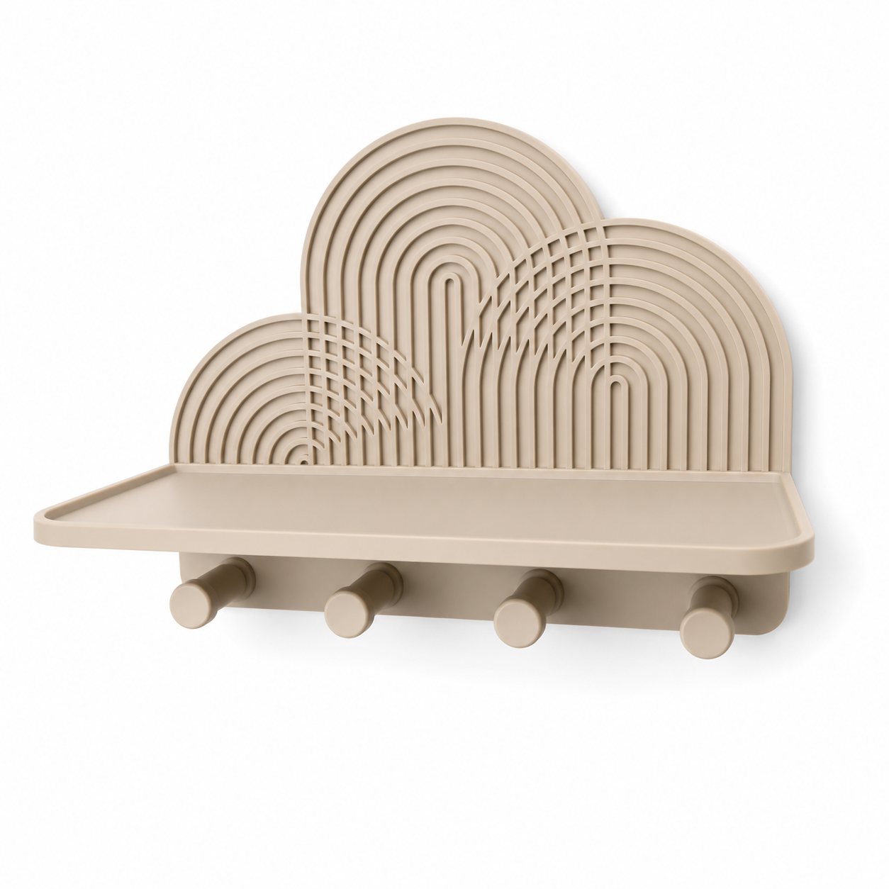 Organizer da Parete con Mensola e Ganci – Design Moderno e Funzionale