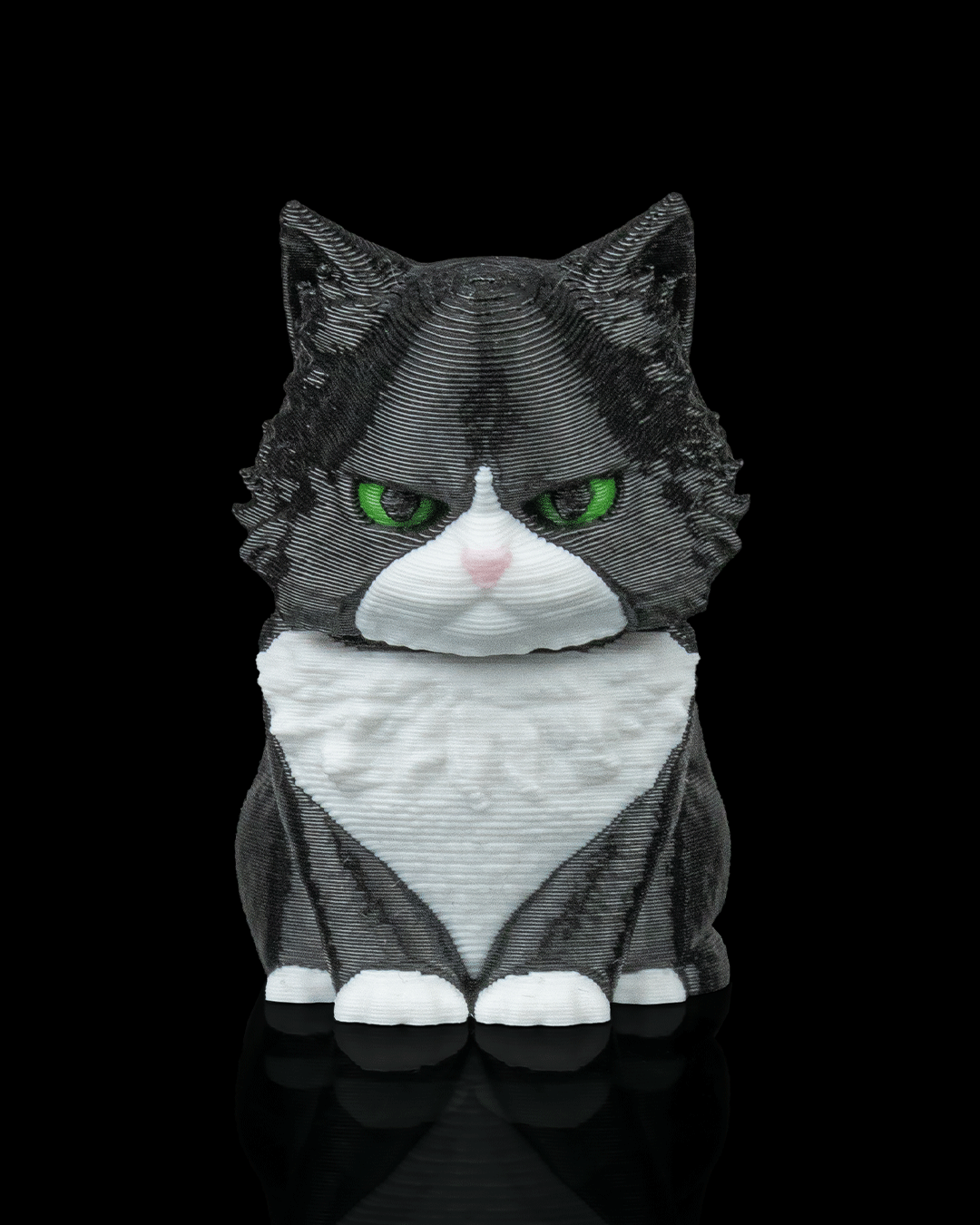 Portachiavi zainetto con gatto maine coon stampato in 3D