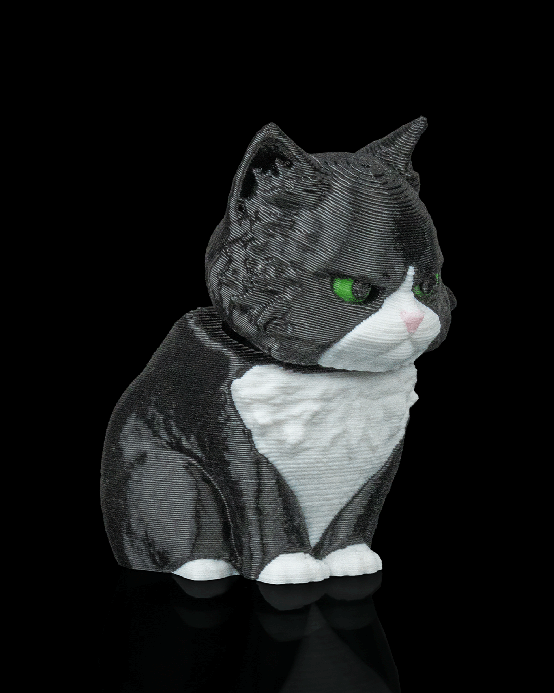 Portachiavi zainetto con gatto maine coon stampato in 3D