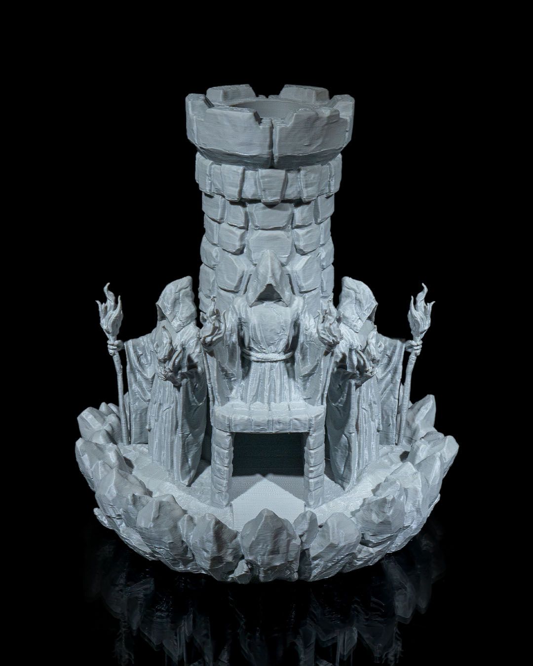Torre dei dadi del mago stampata in 3D