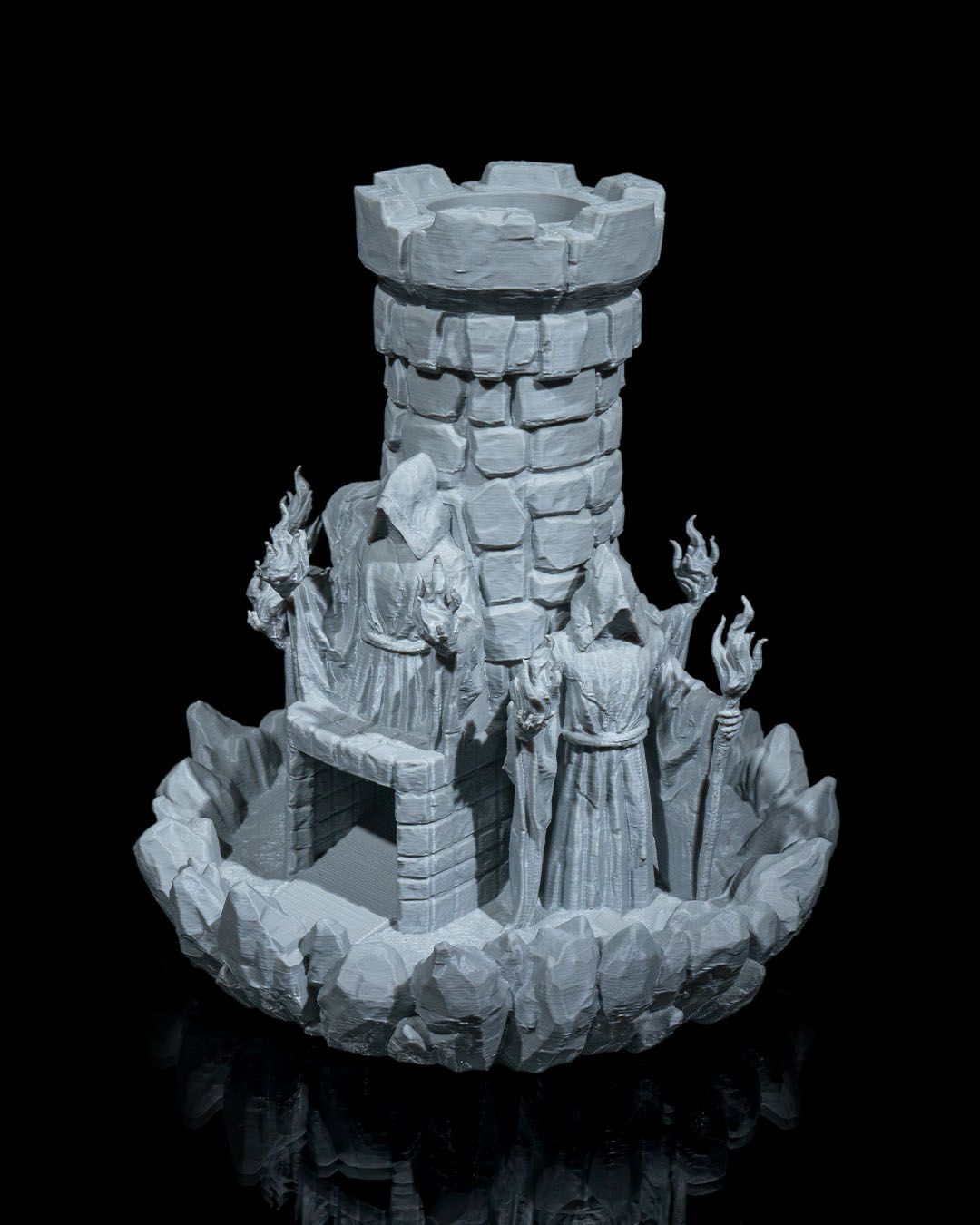 Torre dei dadi del mago stampata in 3D