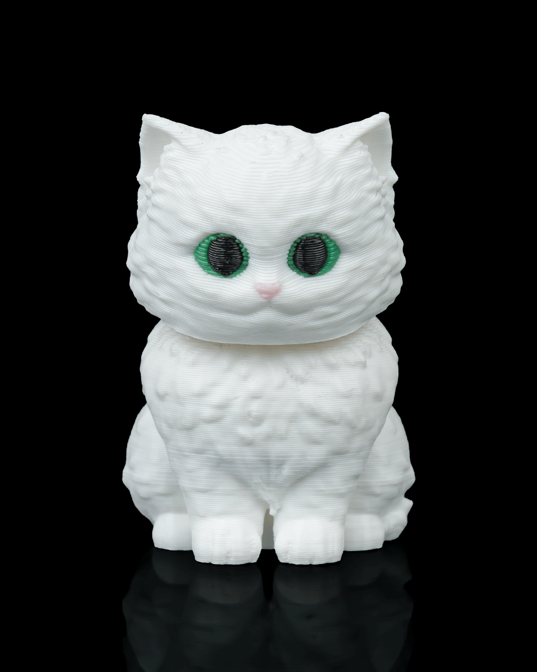 Portachiavi zainetto con gatto angora stampato in 3D