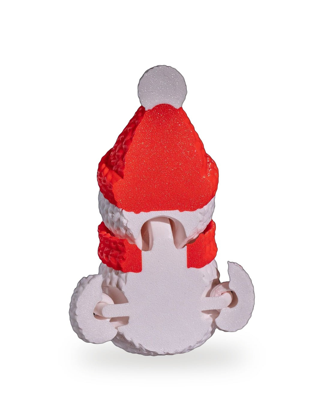 Pupazzo di Neve con Sciarpa Effetto Maglia