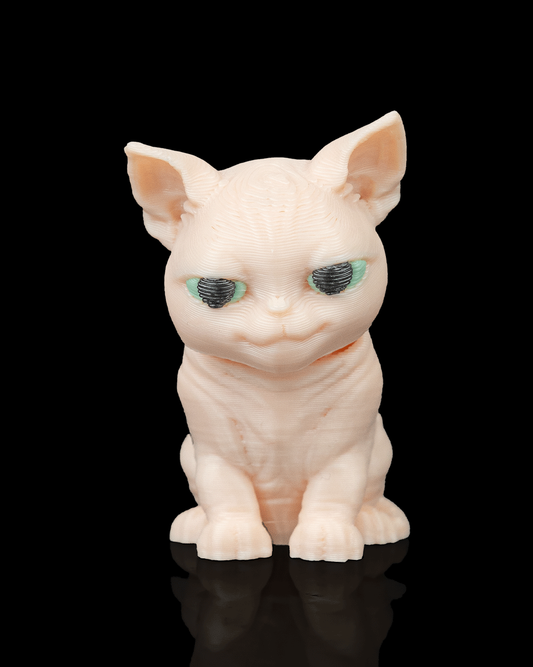 Portachiavi zainetto con gatto sphynx stampato in 3D