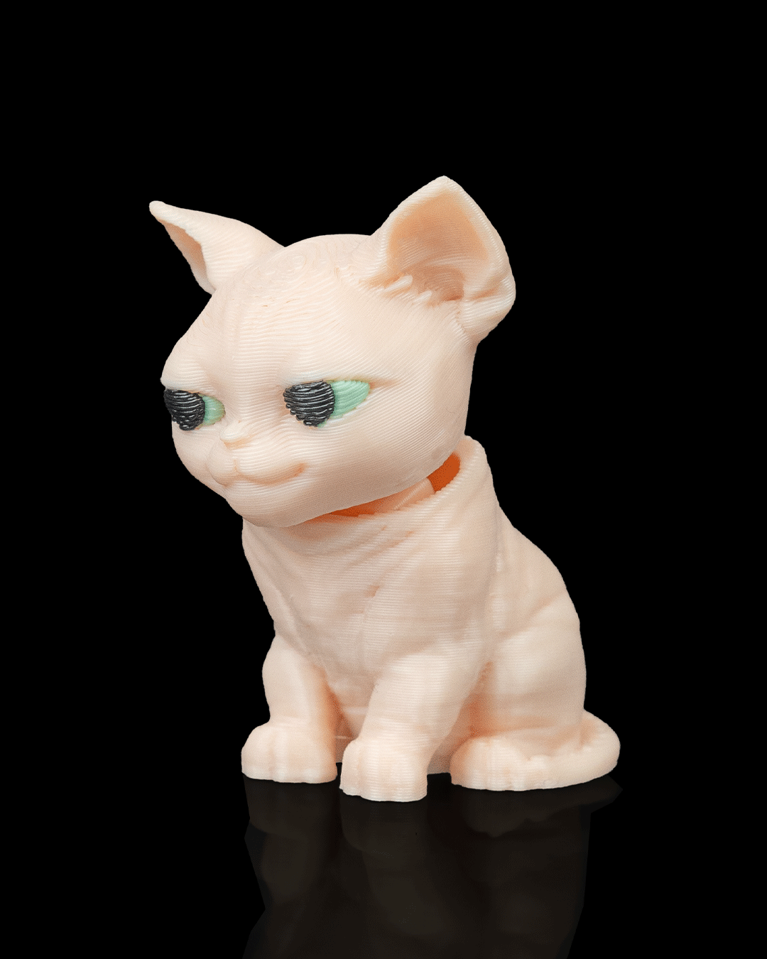 Portachiavi zainetto con gatto sphynx stampato in 3D