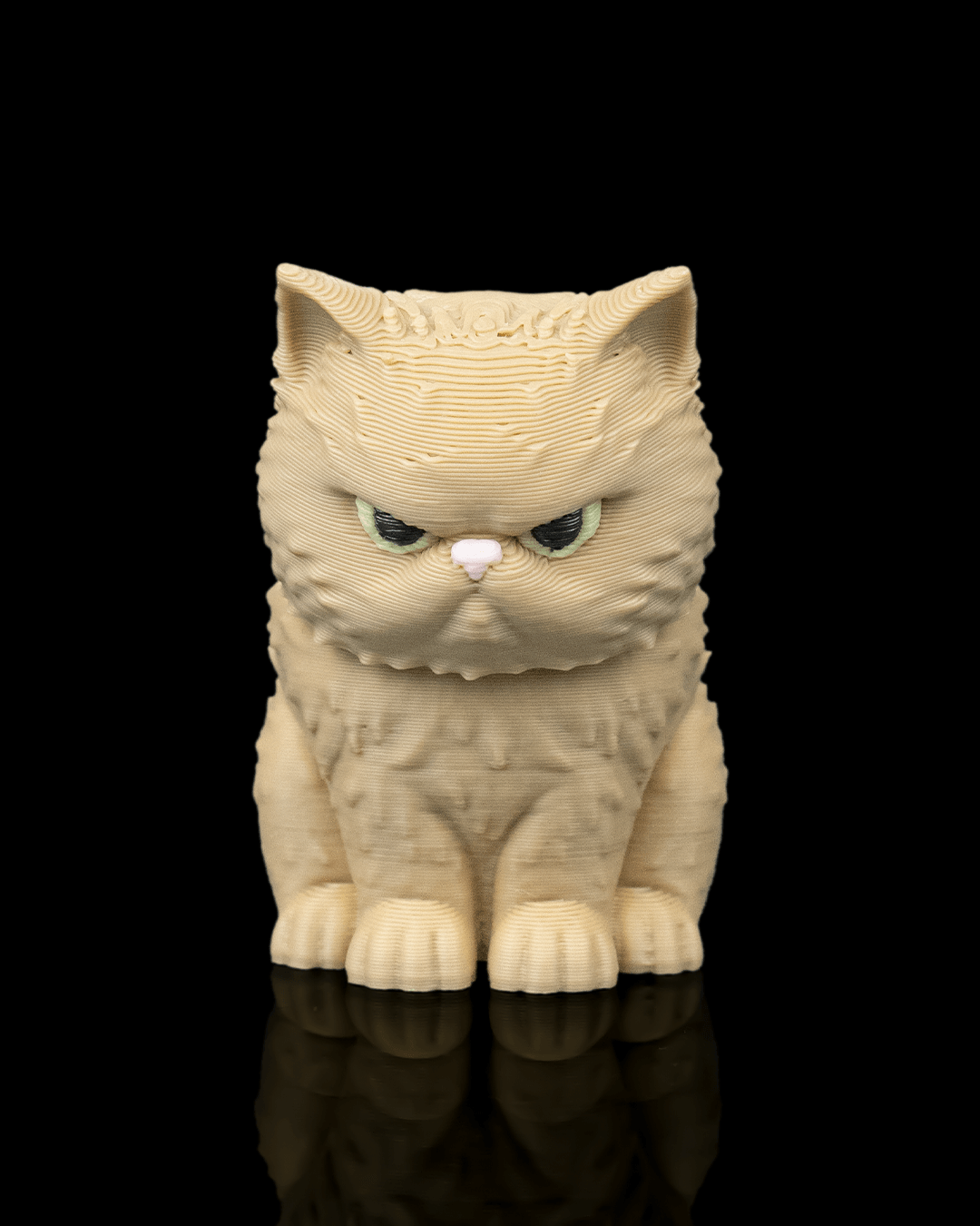 Portachiavi zainetto con gatto persiano stampato in 3D