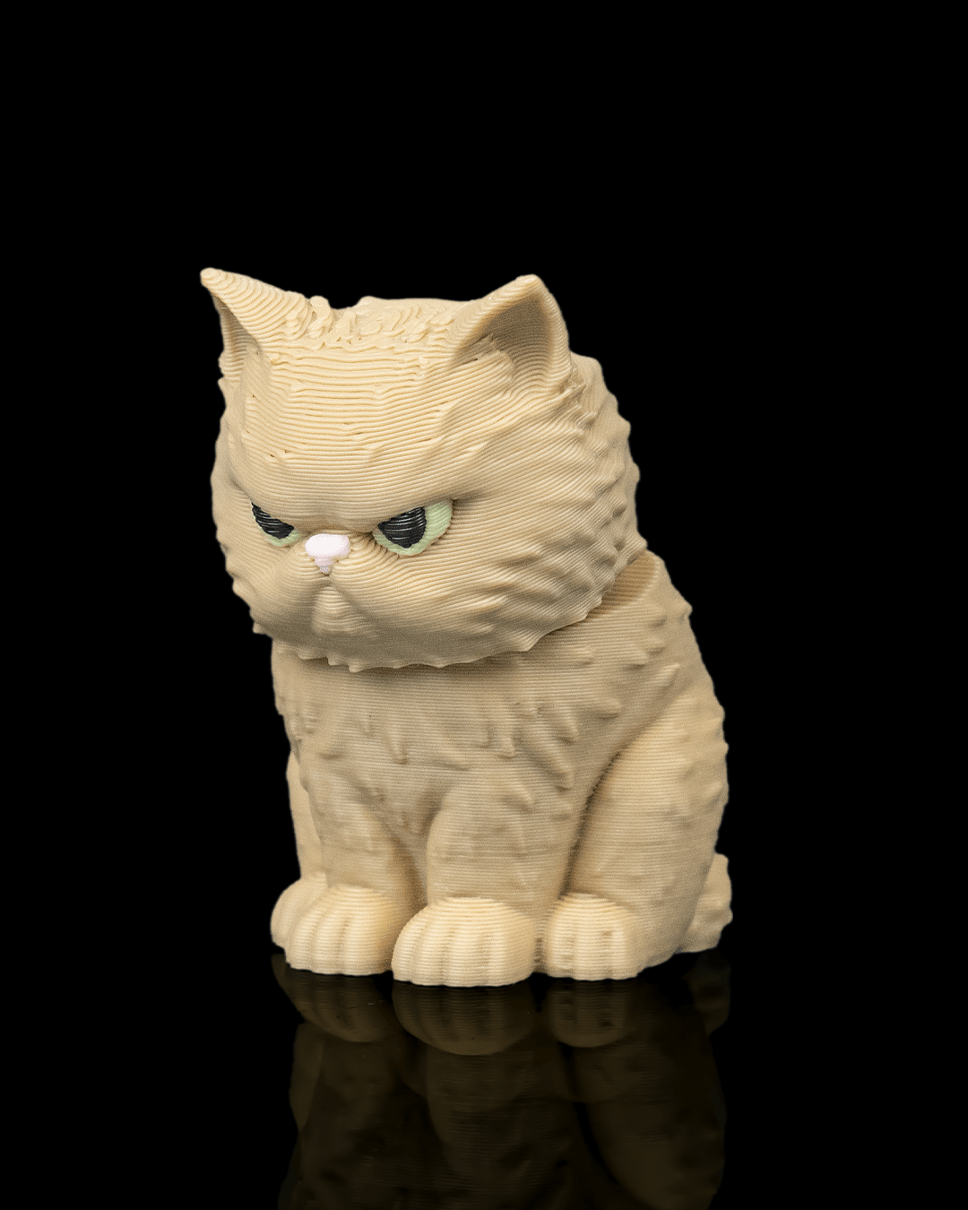 Portachiavi zainetto con gatto persiano stampato in 3D