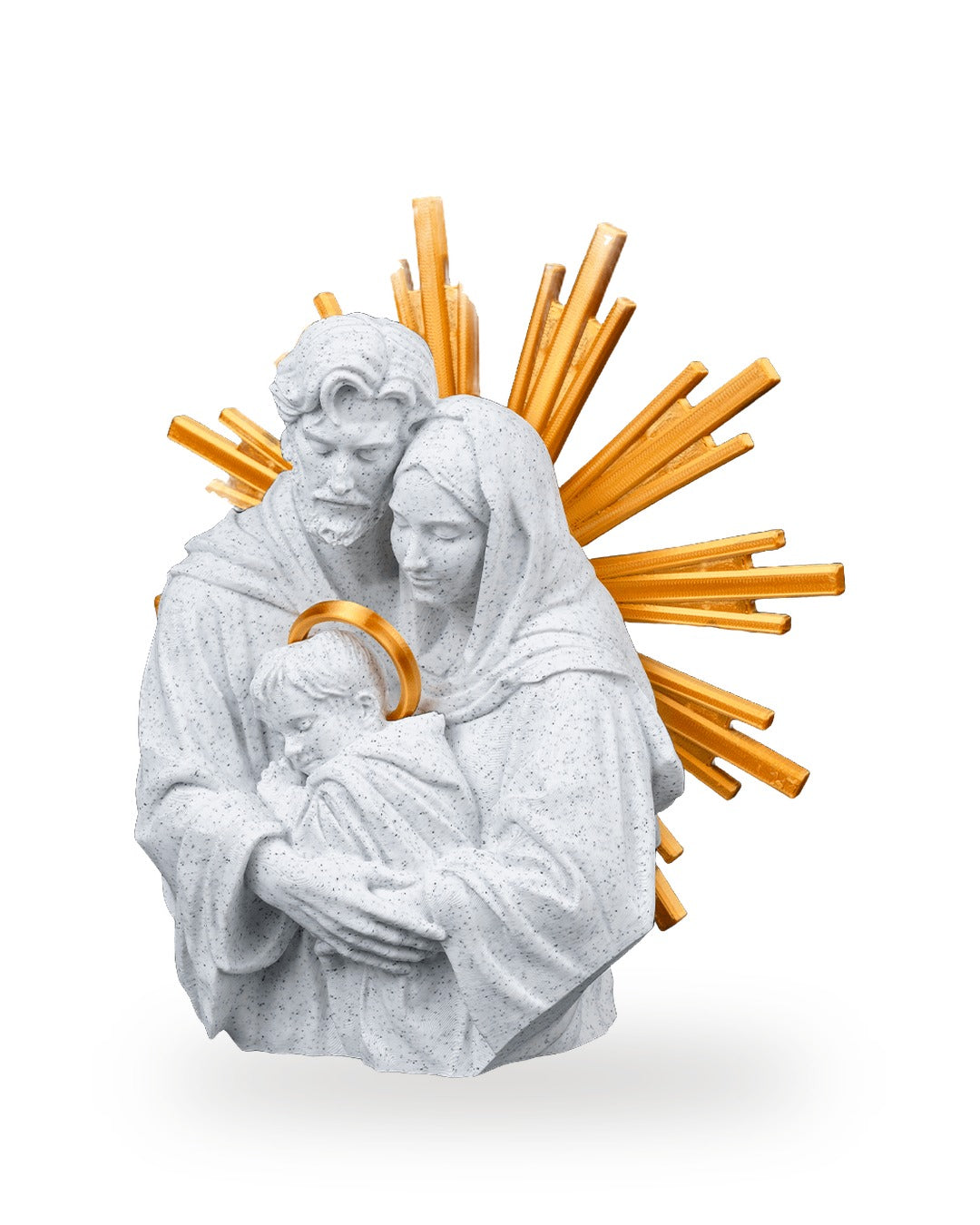 Sacra Famiglia con Raggiera Dorata