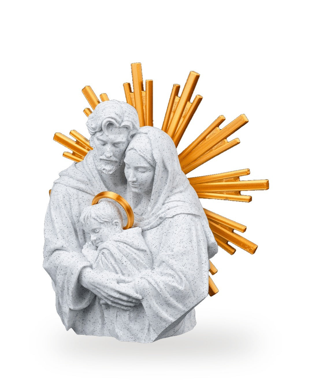 Sacra Famiglia con Raggiera Dorata