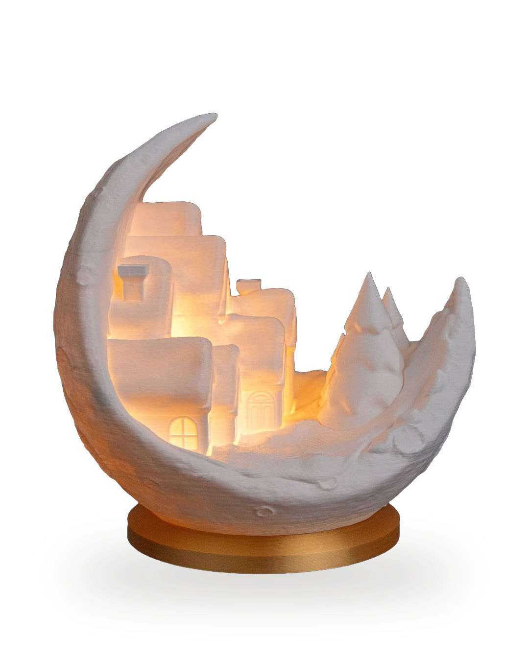 Lampada Villaggio sulla Luna con Candela LED