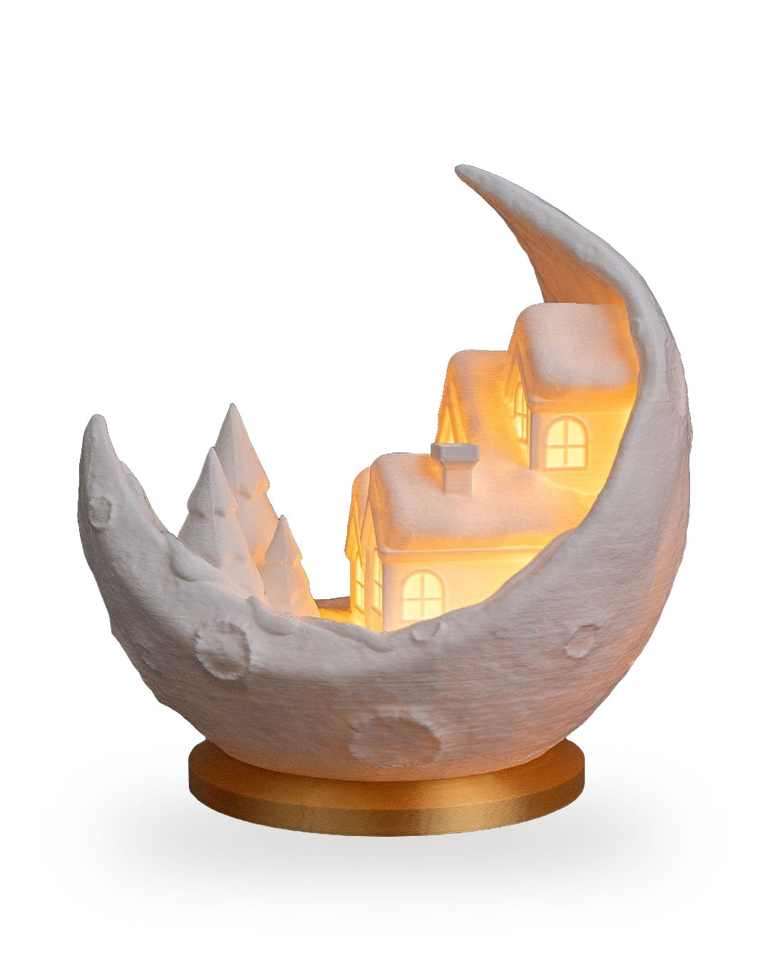 Lampada Villaggio sulla Luna con Candela LED