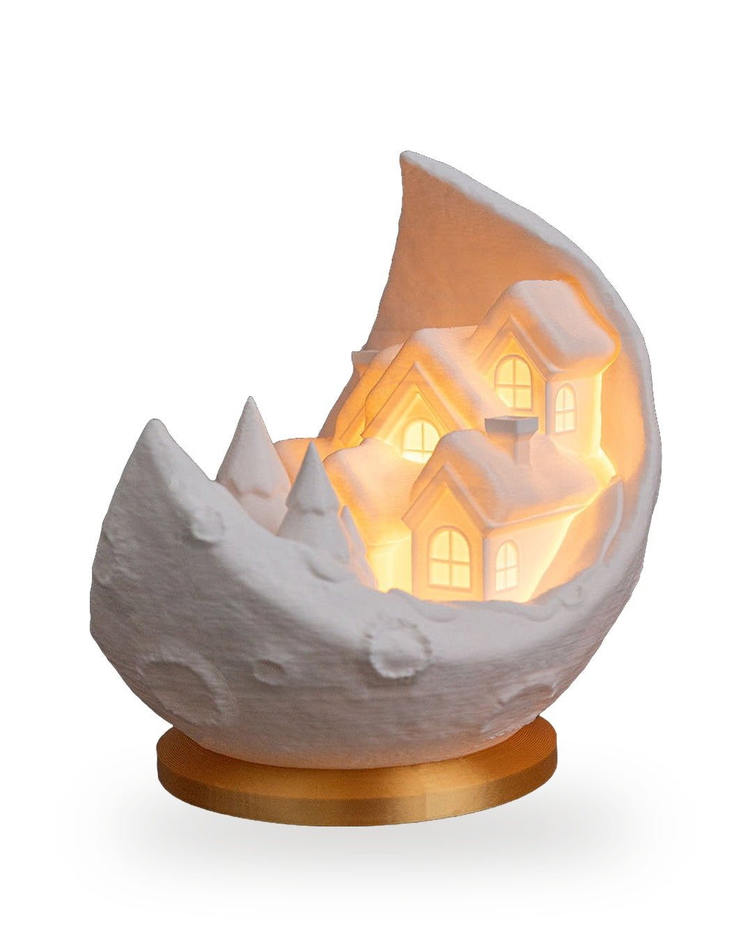 Lampada Villaggio sulla Luna con Candela LED
