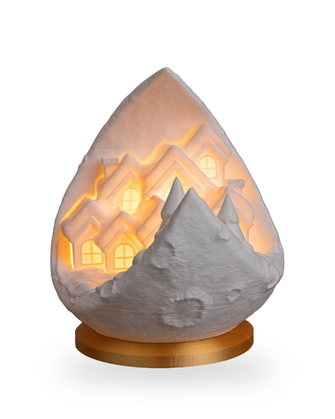 Lampada Villaggio sulla Luna con Candela LED