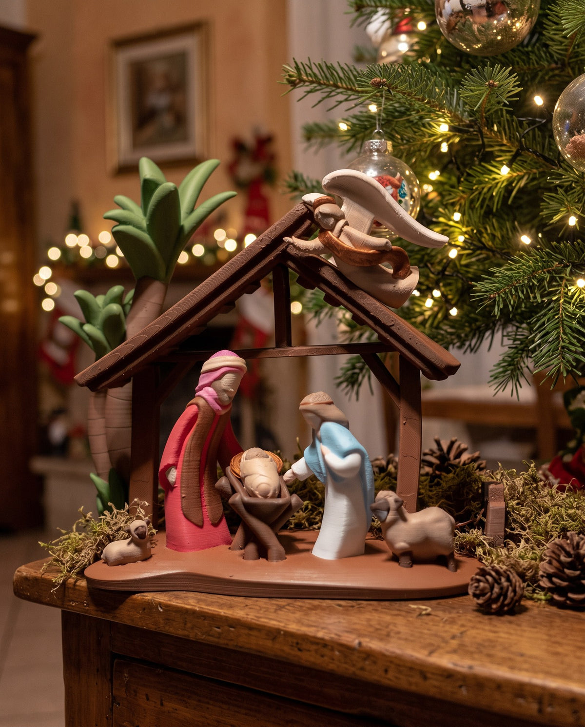 Presepe Minimalista Completo - sotto l'albero